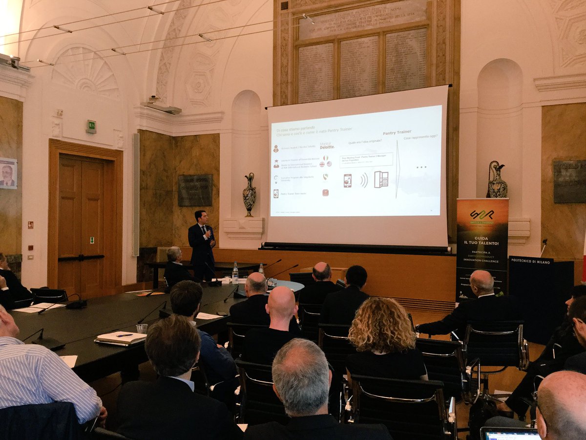 startup_italia's tweet photo. .@MinasiCa consulente di @DeloitteItalia e team leader di #PantryTrainer, idea nata è sviluppata in azienda con la Innovation Challenge #S2P https://t.co/FbsX14NyyF