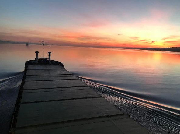 A beautiful morning on #BelfastLough. Captured by the Belfast Pilots (instagram.com/belfastpilots ).
