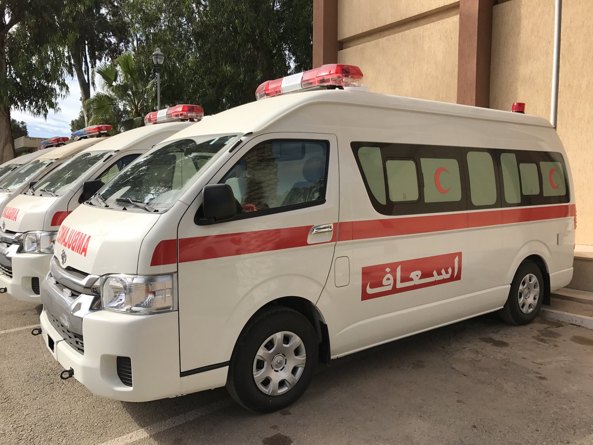 UNDPLibya's tweet photo. Ambulances for #Sirte 2 improve access to #healthcare Services supported by #Libya #StabilizationFacility Read more https://t.co/FRUlLWZCUJ https://t.co/kEmqJwoYxf