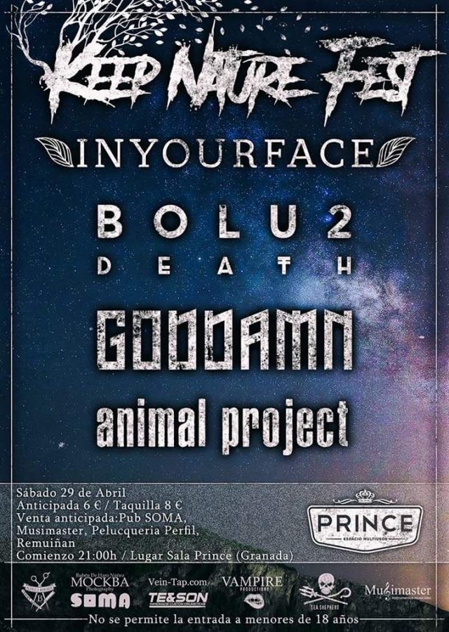 trianguloliquid's tweet photo. .@InyourfaceES, @Bolu2Death, y @GodDamnOfficial en el @KeepNatureFest - https://t.co/Ol48C1q7Dq https://t.co/OSyEjvPiJs