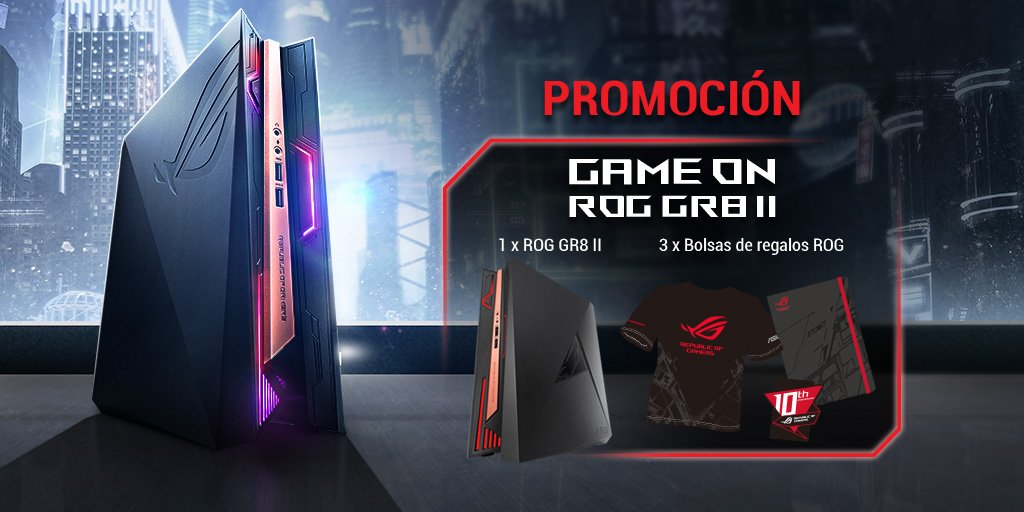 ASUSROGES's tweet photo. Qué te parece llevarte por la cara un ROG GR8II o una bolsa de regalos #ROG? Participa en la promoción #GameOnGR8II!
https://t.co/NEpg1iFBiV https://t.co/a47ECmHJYV