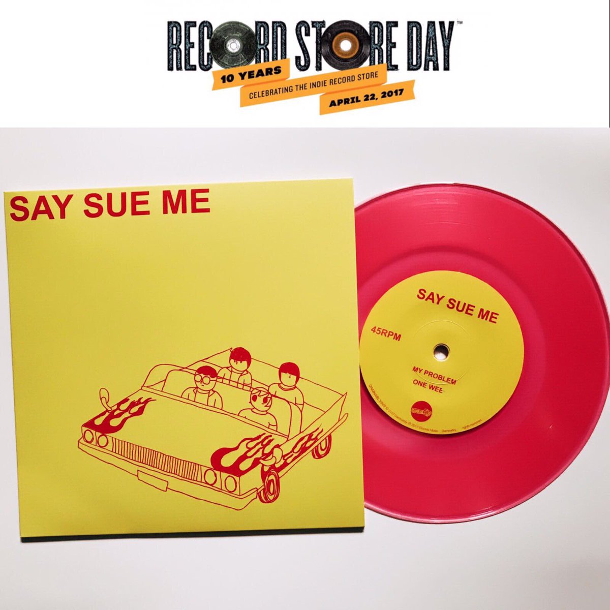 #RSD17 <a href="/RSDUK/">Record Store Day UK</a>
Limited ed. colour 7" from 
<a href="/otobokebeaver/">おとぼけビ～バ～ Otoboke Beaver</a> &amp; <a href="/SaySueMe/">세이수미 Say Sue Me</a> 
Available April 22. 
Ask yr local record shop to order copies! 🕶🎼🔜