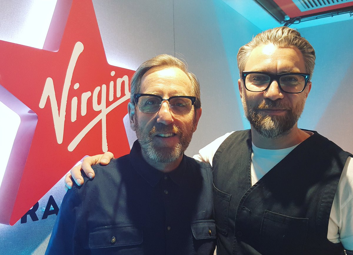 VirginRadioUK's tweet photo. WAHEY! We just had a visit from the legendary @mrmichaelsmiley! He gave us the lowdown on the new @mr_wheatley film, #FreeFire 🔥 https://t.co/8ljILt8mLv