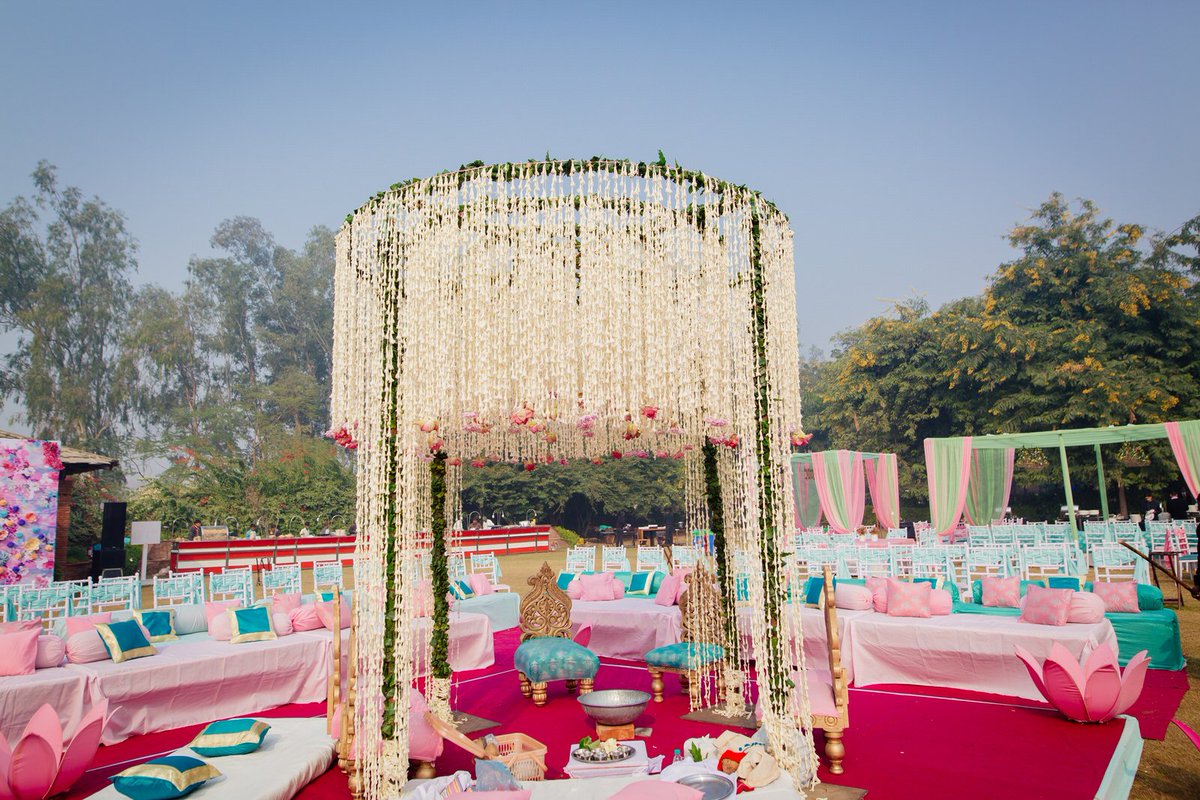 ForMyShaadi's tweet photo. pink &amp; blue-simple, beautiful and perfect 4 summer weddings! #weddingdecorideas #summercolours #happycolours https://t.co/3EGfemfT0B