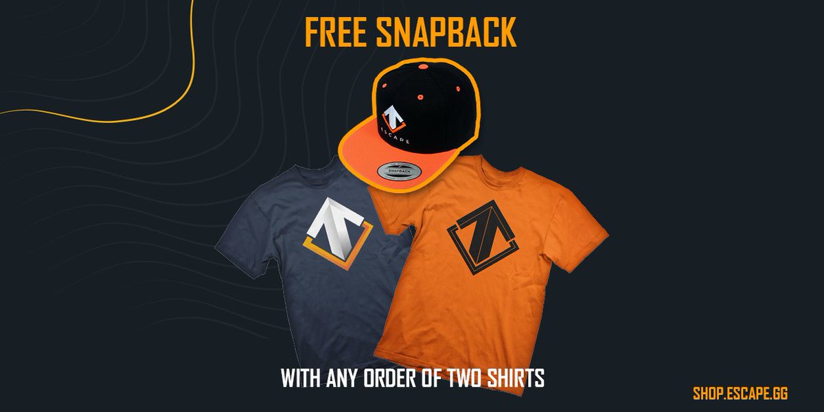 ZeroEmpires's tweet image. Support our AoE2 events with @TheEscapeGaming merchandise! Free snapback with every 2 shirts: shop.escape.gg