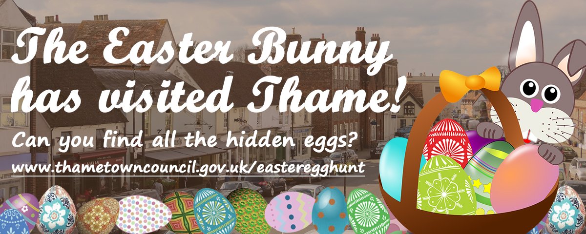 LookLocalMag's tweet photo. The Easter Bunny has been to #Thame... and there's still time to get involved in the Egg Hunt. 
https://t.co/pPivMERgeM https://t.co/5bCZqczOWb