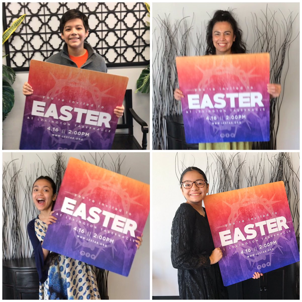 lextabUPC's tweet photo. The Ortiz Family is excited about Easter Sunday at LexTab! Four days away!! #lextabupc #lexington #kentucky https://t.co/79EKBiUWZd
