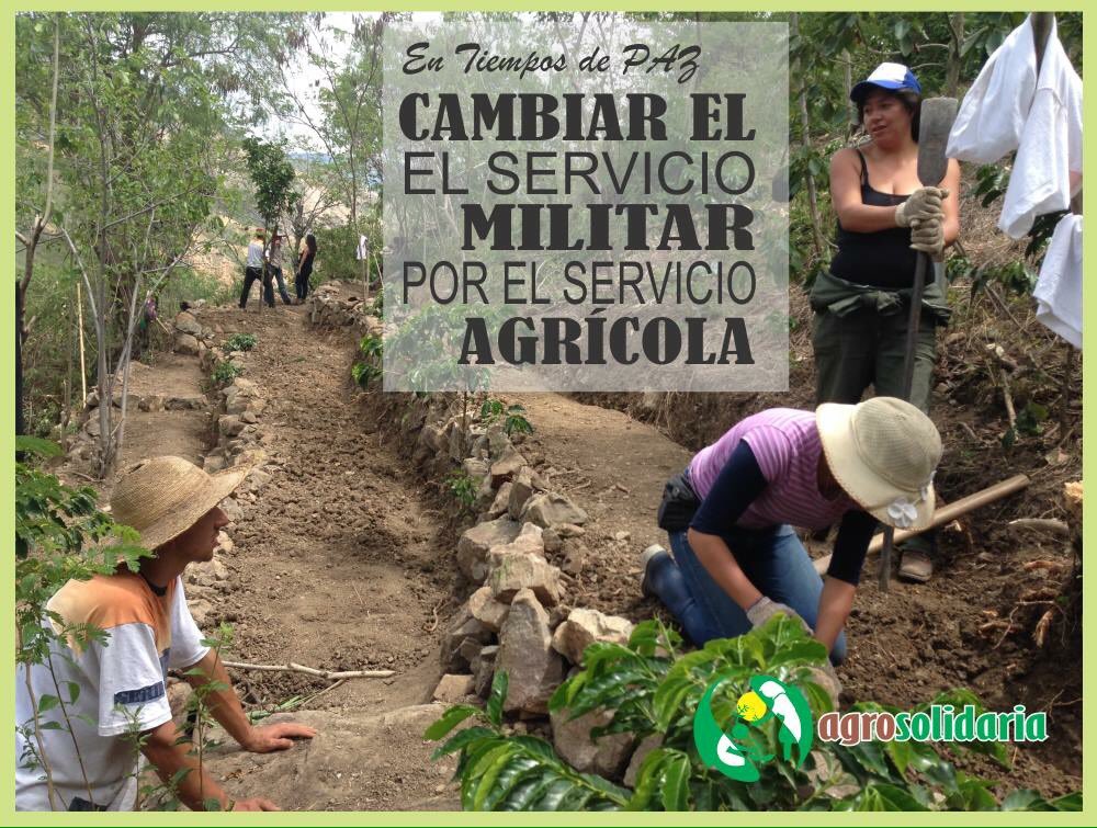agrosolidaria's tweet image. En tiempos de #PAZ Cambiar el Servicio MILITAR por el Servicio AGRICOLA para fomentar la #AgriculturaFamiliar y #SoberaniaAlimentaria