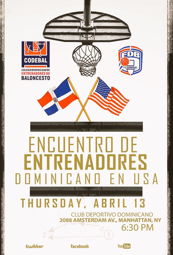 rafaneyte's tweet photo. Atención entrenadores dominicanos en Nueva York, zonas aledañas y todo USA. Invitan @Codebal1 y @FedombalRD. https://t.co/DG8cw7Wtyd