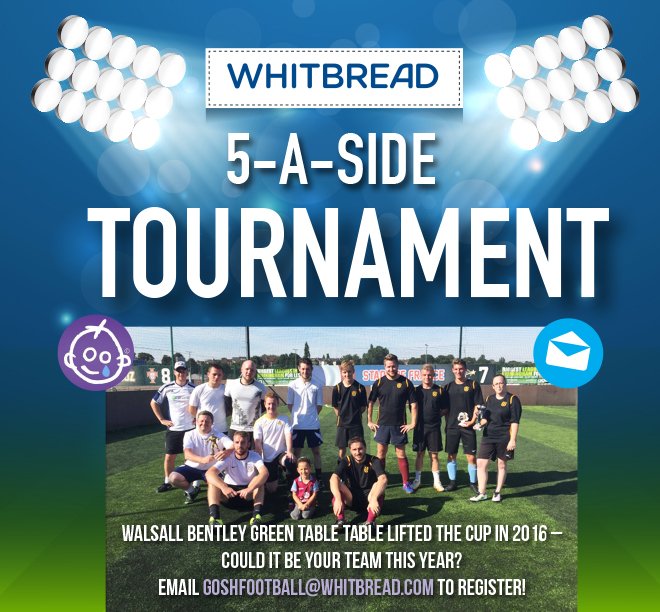 It was Restaurants' year in the 2016 tournament–could PI lift the cup in 2017?! Register your team by emailing goshfootball@whitbread.com ⚽️