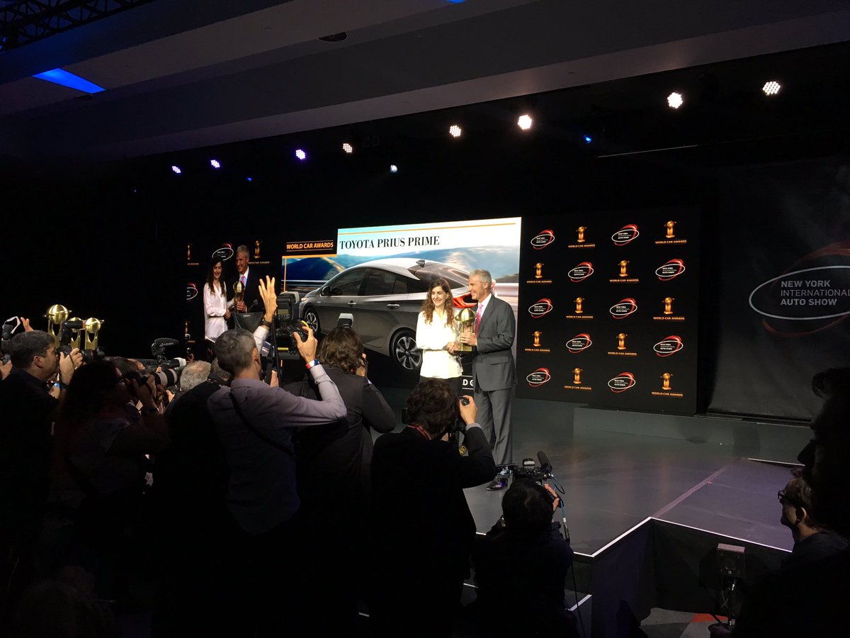 hitzemann's tweet photo. #Toyota #WCOTY World Green Car Award 2017 goes to the Toyota Prius Prime - congratulations! https://t.co/wzMYGKbl2x