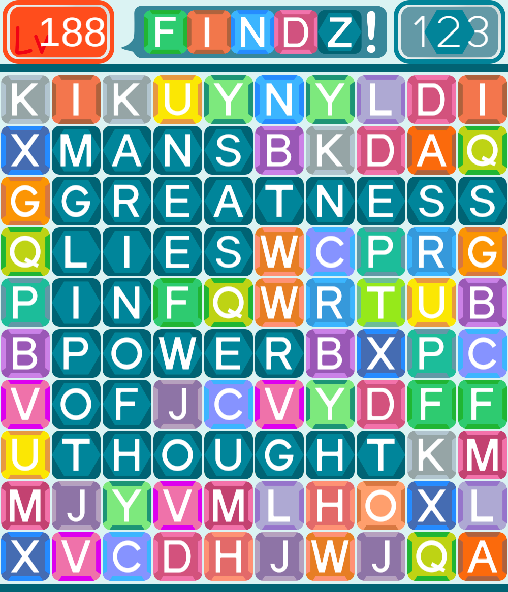 FindZgame's tweet image. #FindZ #Level188 #MansGreatnessLiesInPowerOfThought is available now. Always think and think differently. #Pascal