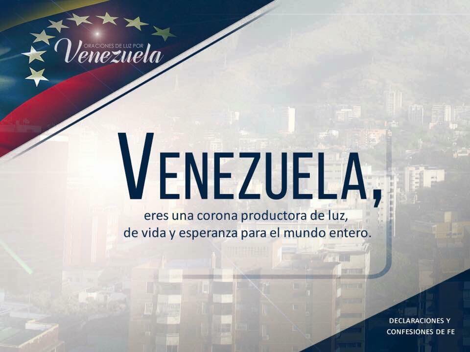 JuventudLibre_V's tweet photo. VENEZUELA, eres una corona productora de luz, de vida y esperanza para el mundo entero. https://t.co/Bxp5hpsbWF