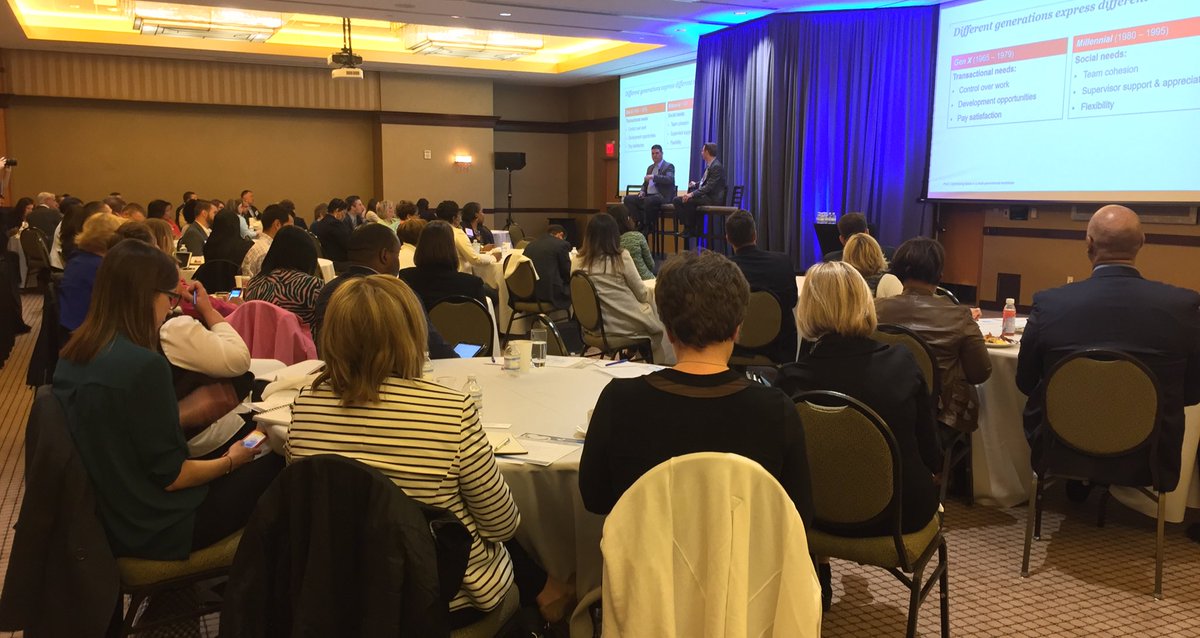MISarahC's tweet photo. #GenXers care about control over their work. #Millennials care about team cohesion. @PwC shares lessons from staff study @DetroitChamber https://t.co/gtKYm3erju
