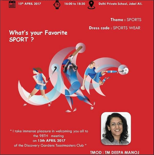 dgtctoastmaster's tweet photo. Invite to the 98th toastmaster meeting! #speaking #Toastmasters #leadership #dgtc #dpsdubai #toastmastersinternational https://t.co/Hr3cf85wTL