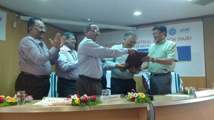PAIR, the industry sponsored PhD program MoU signed between Csir Niist, KSCSTE &amp; Vinvish technologies pvt Ltd