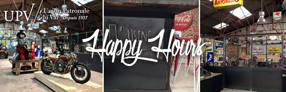 <a href="/EVNbyUPV/">Est Var Numérique</a> <a href="/UPV83/">Union Patronale du Var</a> vous convie à un nouvel Happy Hours Numérique le 25 avril à L'Usine Concept Store de St-Raphaël ! bit.ly/2o4YLje