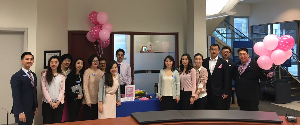 #teamRMO celebrates diversity and customer appreciation on #InternationalDayofPink #proudtoworkatbmo #goodlookingbunch