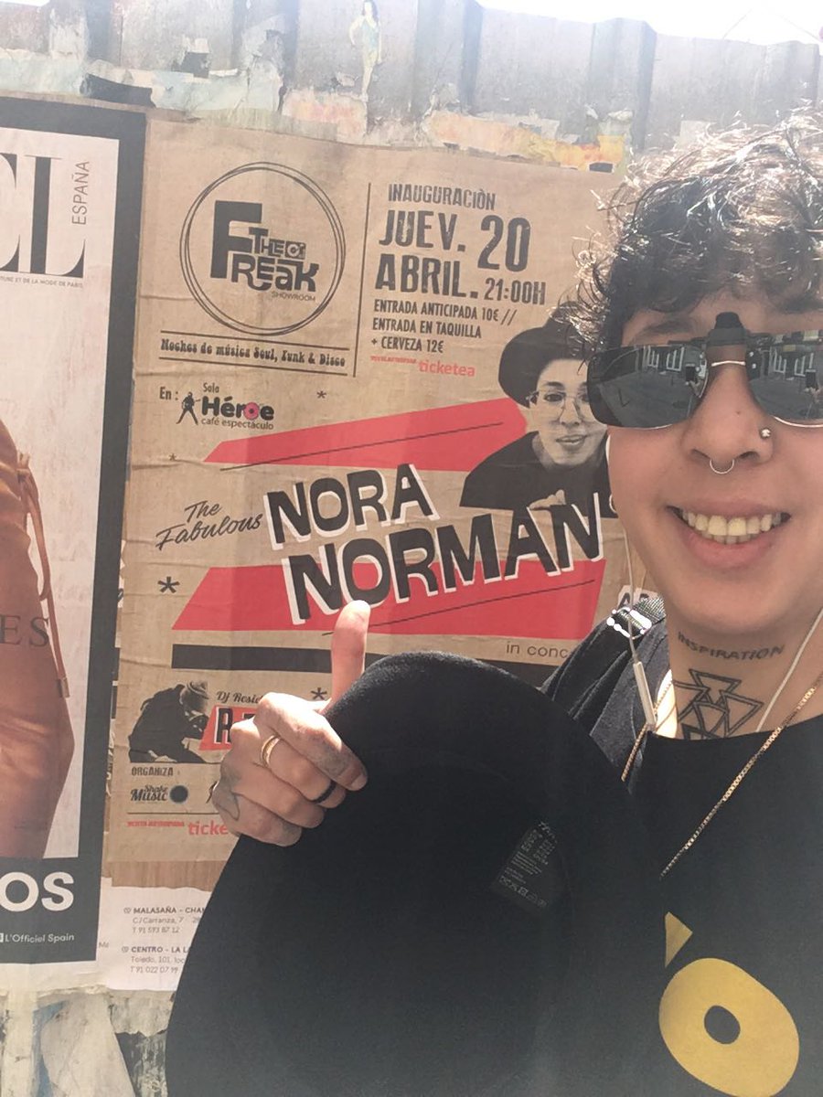 El 20 de abril tenemos concierto con @nonoranorman gracias a The Freak Showroom en Sala Héroe. Entradas a la venta en Ticketea
