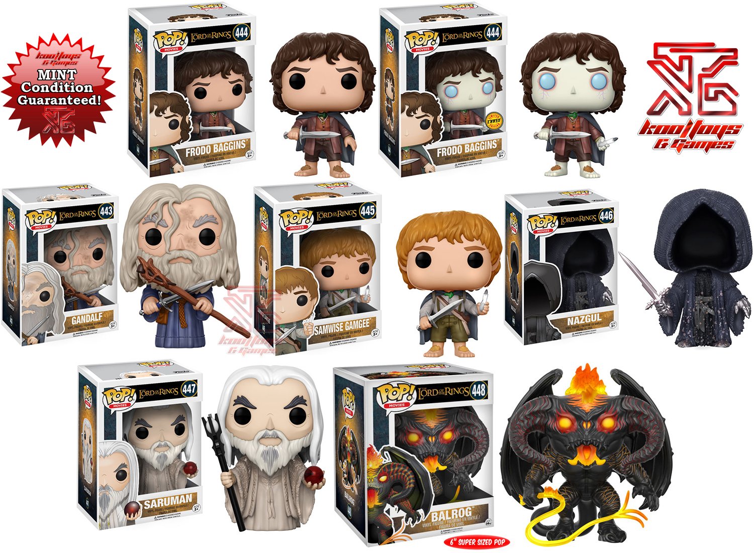 Kool & Games on Twitter: "Lord of the Funko Pops! Gandalf, amwise Gamgee, a Nazgul, Saruman, 6" &amp; w/ CHASE! Pre-order now! https://t.co/DKciEHKhgd https://t.co/Slp021EIqe" / Twitter