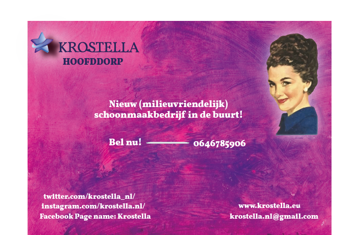 krostella_nl's tweet photo. #Flyers #eenmanszaak #freelancer #cleaning #schoonmaakbedrijf #belNu #Pink https://t.co/VJFF0xj4wR