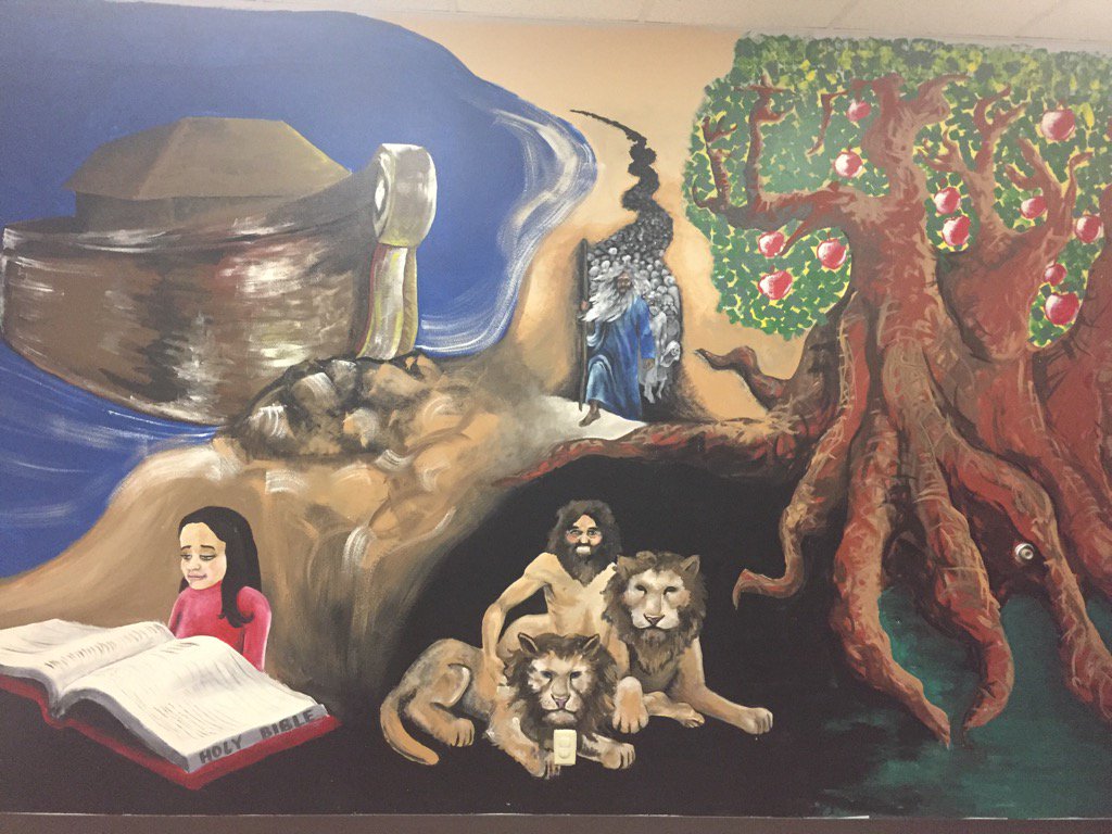 And I need a religious historian to deconstruct this glorious mural. @JaggerMafia <a href="/carpooltalkshow/">Carpool Talk Show</a>, your thoughts?