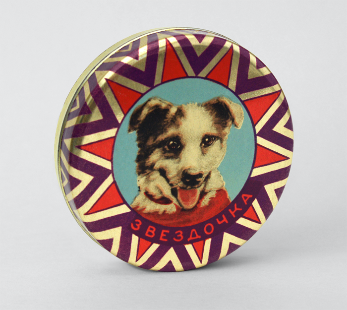 FuelPublishing's tweet photo. Cosmonauts Day! Here is Zvezdochka (Little Star) - as named by Yuri Gagarin, taken from our book #SovietSpaceDogs https://t.co/34GxYErkUw https://t.co/x4ph9R4lXr