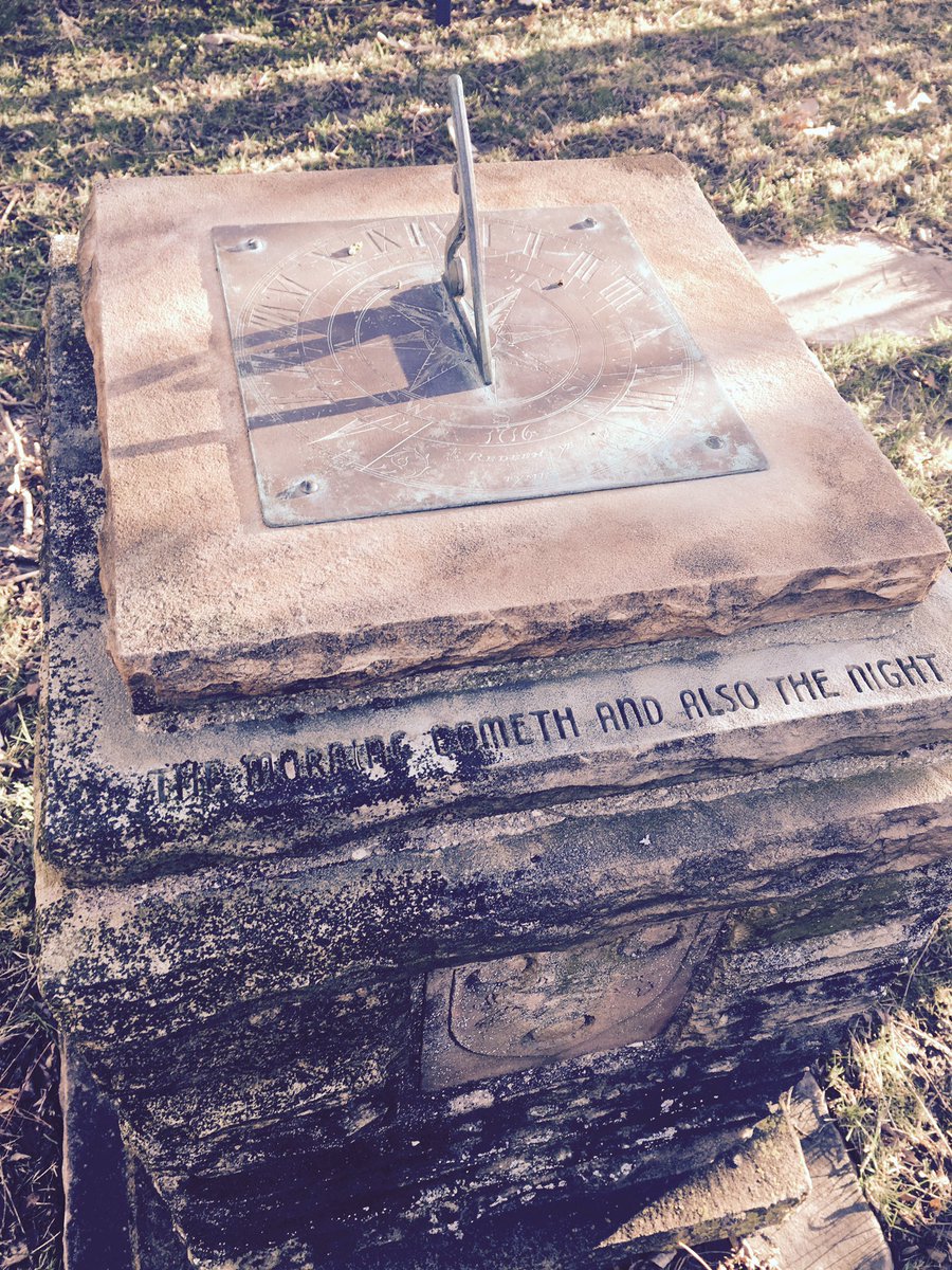 frmscolver's tweet photo. A locked door= #Nashotah's sundial. 2 mottos-'The morning cometh and also the night'&amp;"Redeem ye tyme" #stownpodcast https://t.co/sgJMNnxbCS