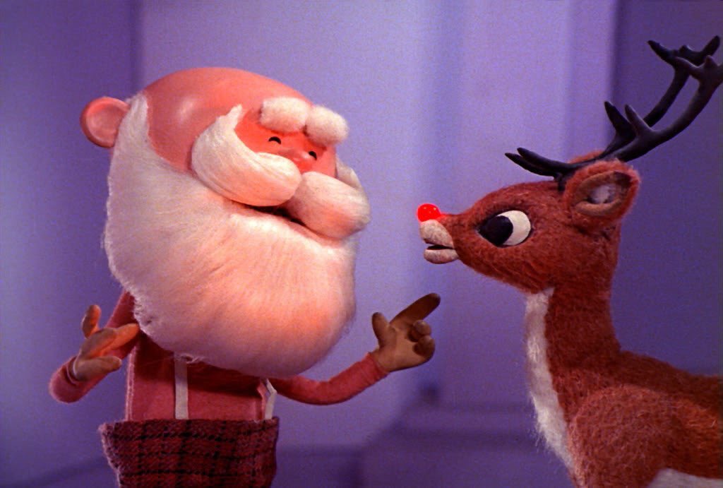 Happy 70th birthday, David Letterman.  Seen here interviewing Celebrity reindeer Rudolf 