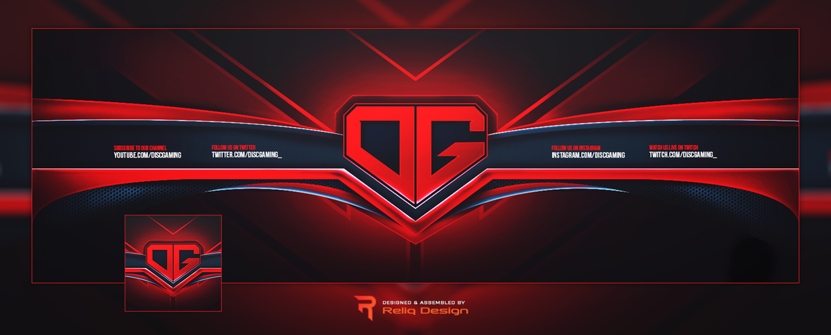 ReliqDesign's tweet photo. Logo &amp; Header Revamp for @DiscGaming_ 
Enjoyed making this, Likes &amp; Retweets appreciated <3 https://t.co/KkOSbca2eP