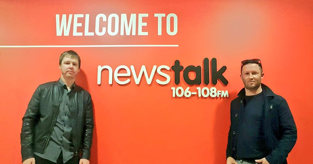 Snowed under with requests at Statics HQ for a shot of the lads &amp; a <a href="/NewstalkFM/">NewstalkFM</a> sign. So FINALLY here it is! Listen Sunday 9-11 w/<a href="/bobbykerr/">Bobby Kerr</a>