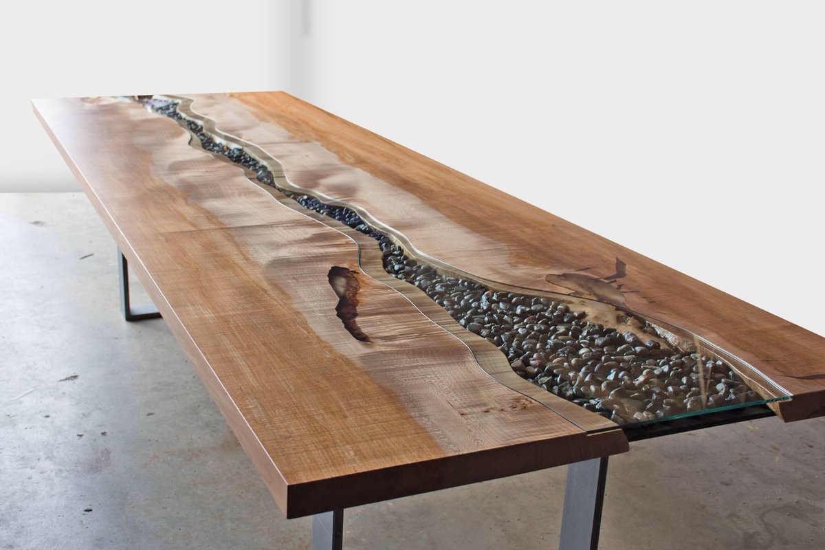 LiveEdge_'s tweet image. I am loving this! 😍

Live Edge natural river run table featuring pebbles &amp;amp; a glass inlay.

#LiveEdge #Bespoke #Etsy #InteriorDesign #River
