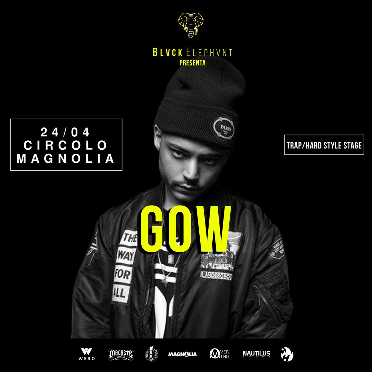 BlvckElephvnt's tweet photo. Diamo il benvenuto anche a @GOWofficial nella lineup di @BlvckElephvnt al @CircoloMagnolia il prossimo 24 Aprile! https://t.co/LCRbCuBvH2