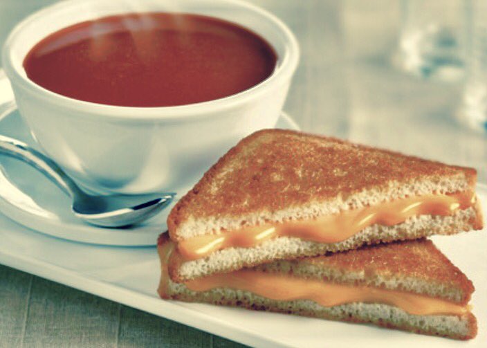 Happy #NationalGrilledCheeseDay! Nothing pairs better with it than #TomatoSoup too! ❤#ComfortFood #Foodie #ChildhoodFavorite #Delicious #Yum