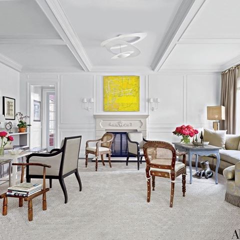 designcommerce's tweet image. Loving the splash of color the yellow painting provides!