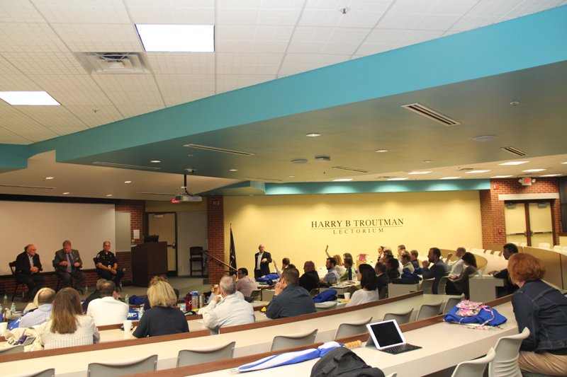 leadlouisville's tweet photo. Big thanks to @SpaldingU for hosting yesterday's Leadership Louisville Law & Order day. What a great space - perfect acoustics too. #LeadLou https://t.co/TdkCQk0bqL