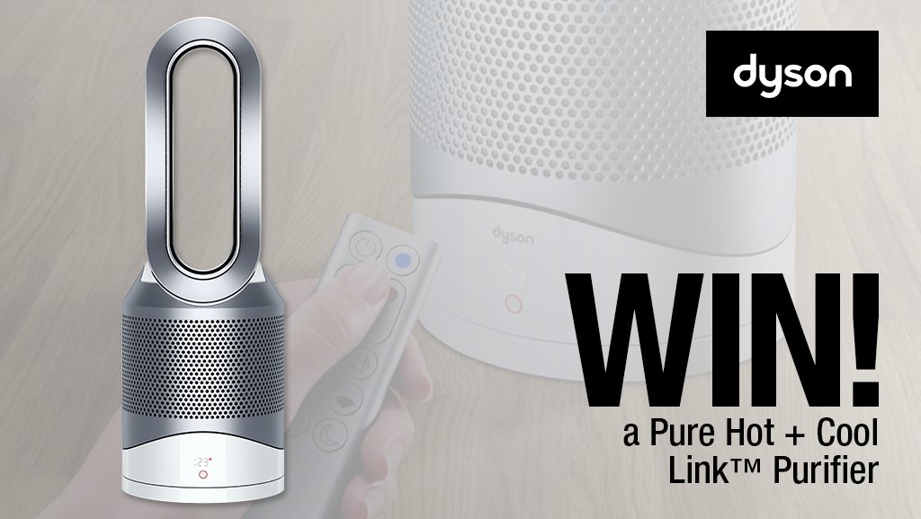HughesDirect's tweet photo. Last chance to enter our #competition to #WIN this @Dyson Pure Hot + Cool Link™ Purifier! Follow us @HughesDirect &amp; RT 🍀🎁 ends 12/04/17 https://t.co/QebdEBDQjX