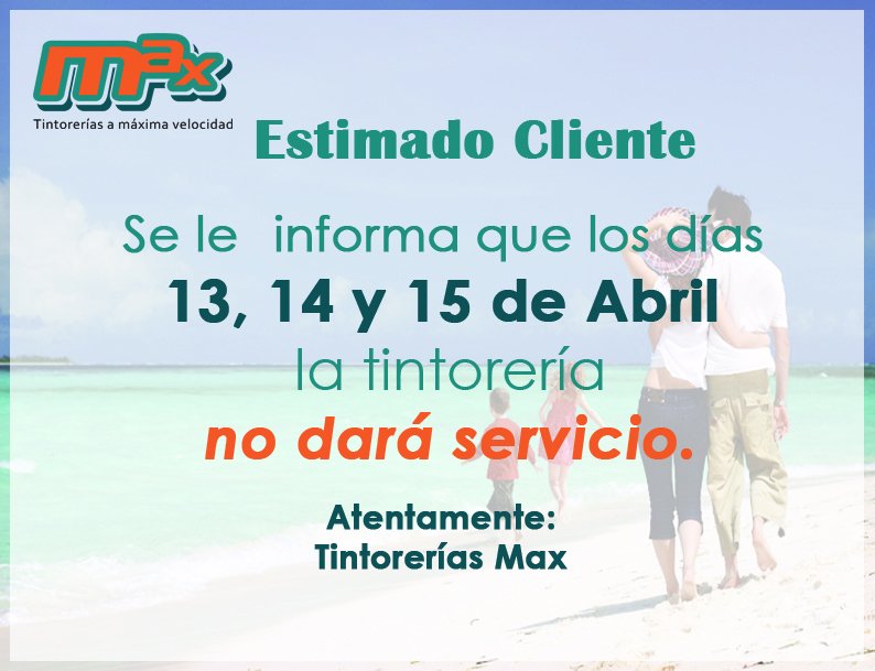 Tintorerías MAX tweet media