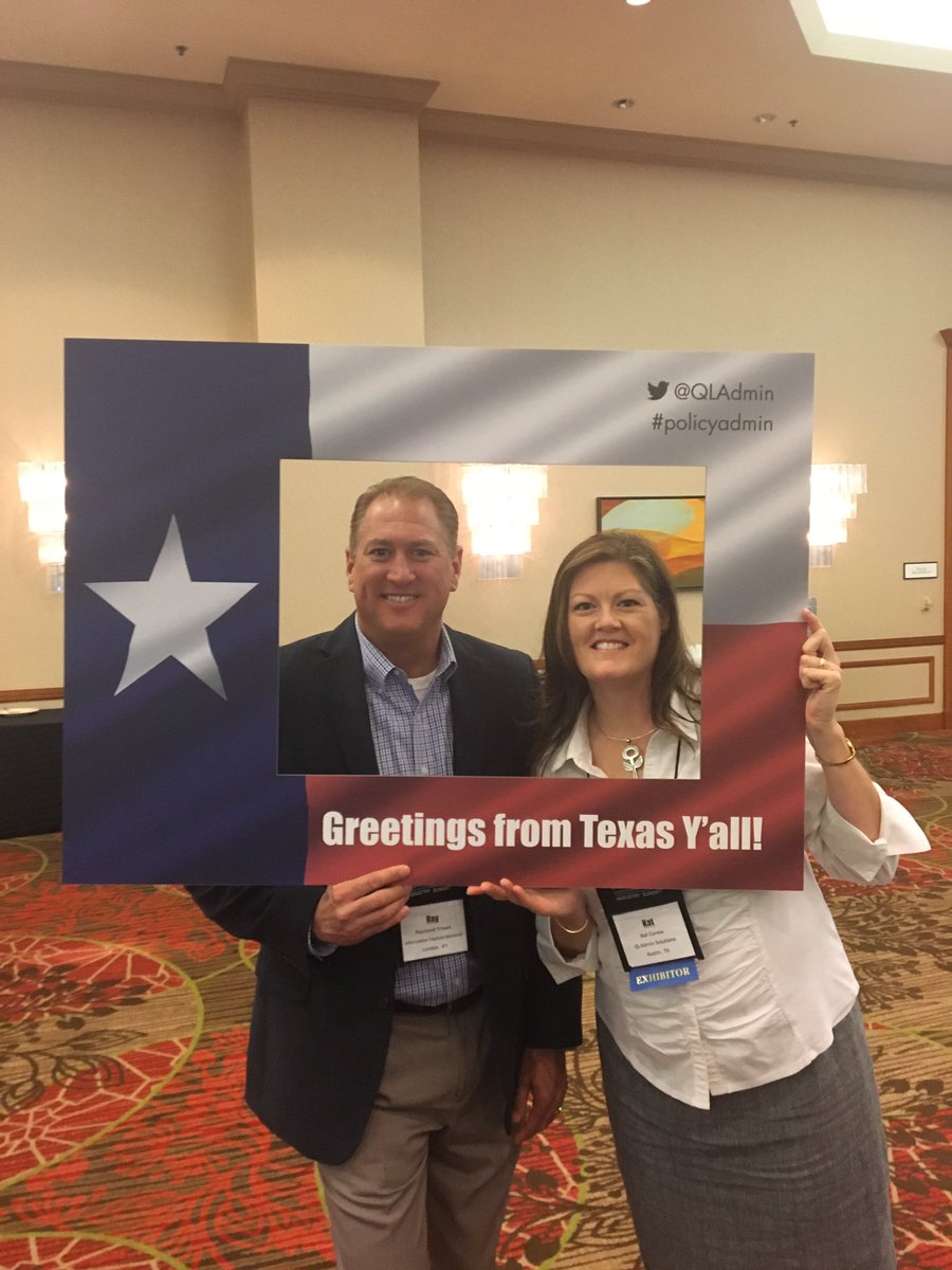 InfoCapSol's tweet photo. Greetings from Texas! #policyadmin @QLAdmin https://t.co/2TINdVh7gn