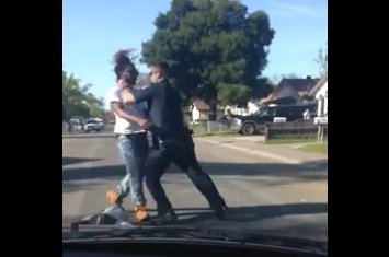 CBSNews's tweet image. Police officer caught on video throwing alleged jaywalker to the ground and striking him in the face multiple times cbsn.ws/2o6DAhg