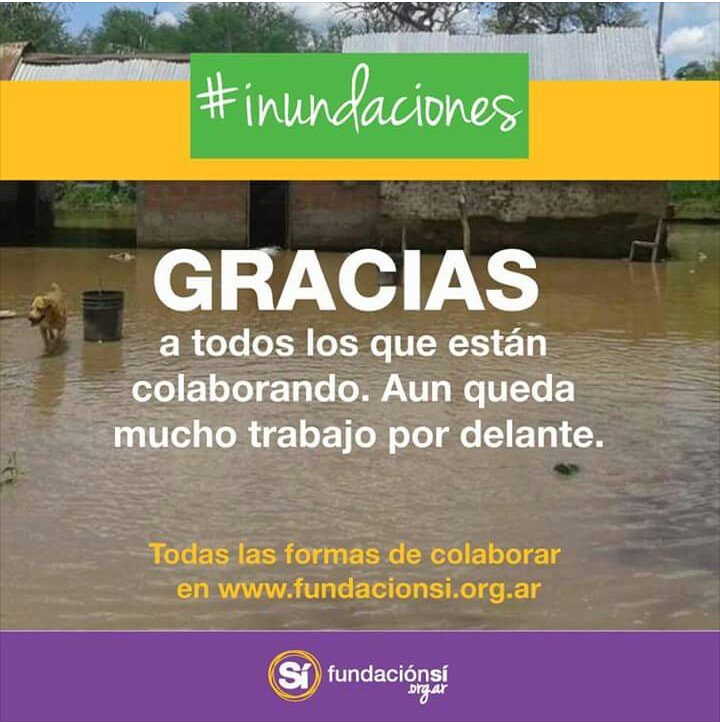 #Inundaciones
Mañana vamos hacia Las Lajitas para seguir relevando las necesidades de familias y escuelas afectadas