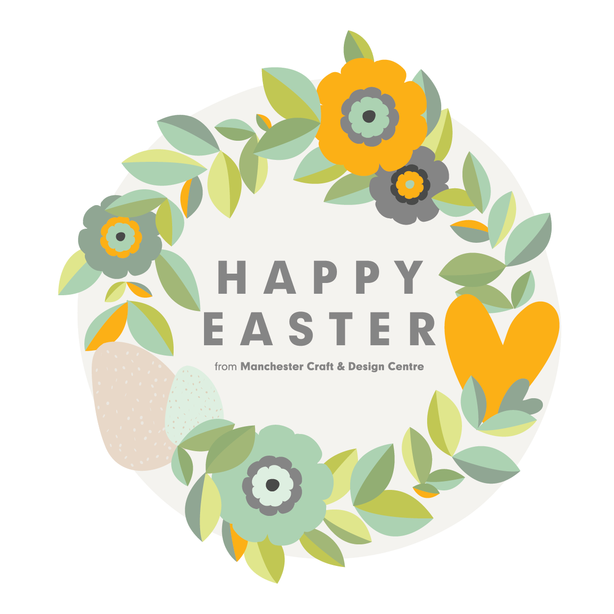 ManchesterCraft's tweet photo. Happy Easter! We're closed today and tomorrow but reopen on Tuesday 18 April. https://t.co/XT85YGuBiY
