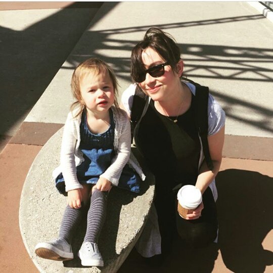 Nora before a trip to the walking bridge