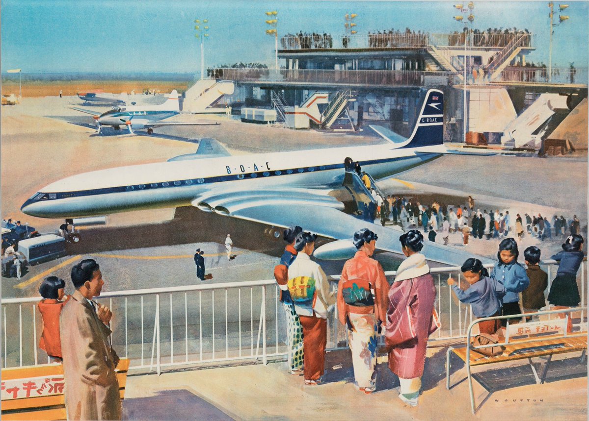 The B•O•A•C  de Havilland Comet at Haneda 羽田空港. Tokyo International  Airport. 東京国際空港. #FlyBOAC