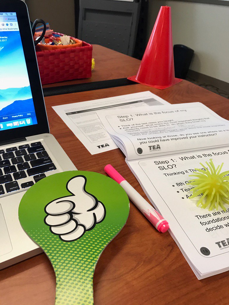 Not "SLOing down" but "SLOing up" by advancing growth mindsets today via SLO training. Learning lots! <a href="/ESCRegion11/">ESC Region 11</a>