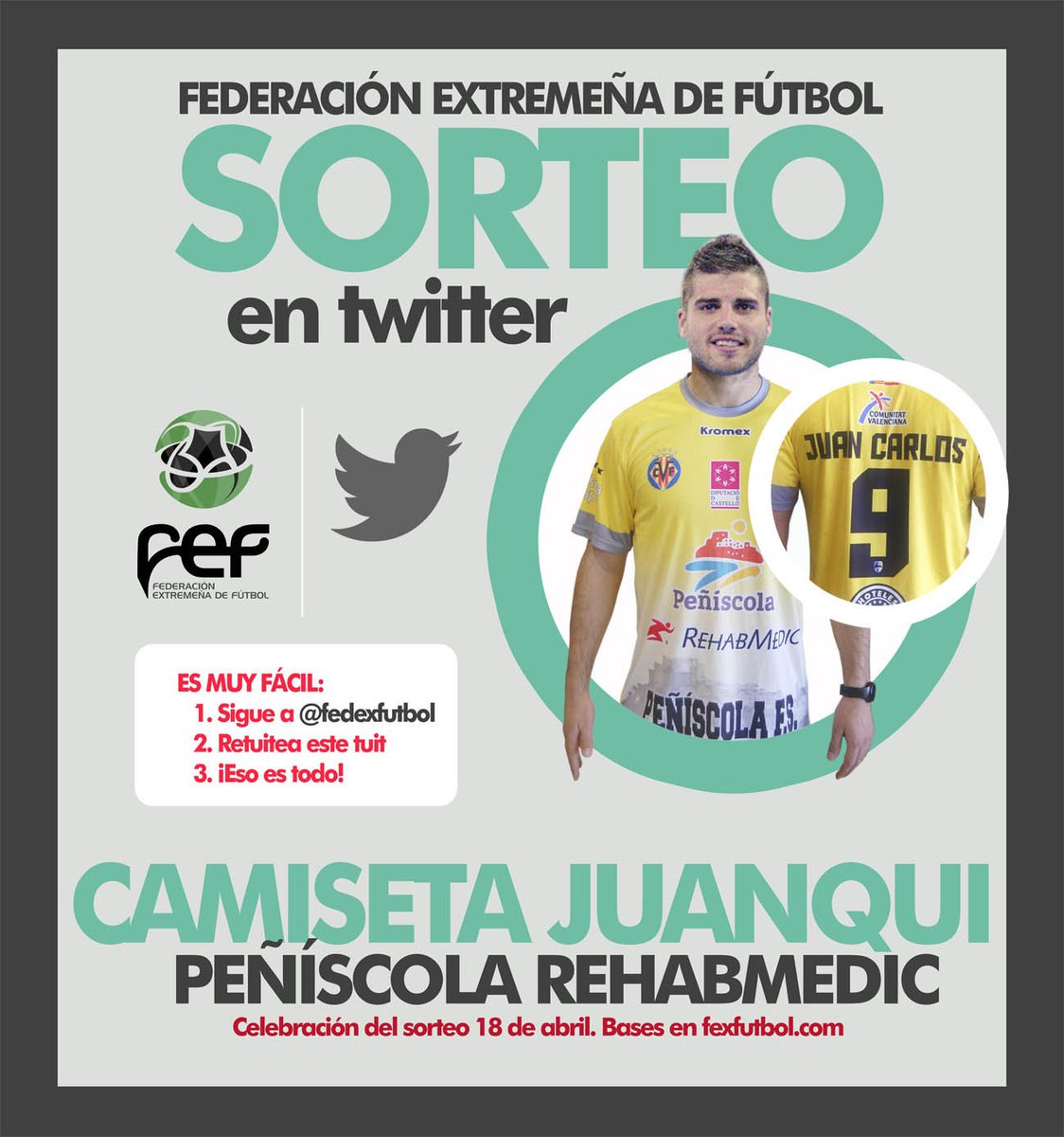 FedExFutbol's tweet image. 🎲¡SORTEO! | ✅Sigue a @FedExFutbol, 🔁Retuitea este tuit y hazte con 1 CAMISETA de @juanqui9_, el pichichi de la @LNFS89 con el @peniscolafs🎁