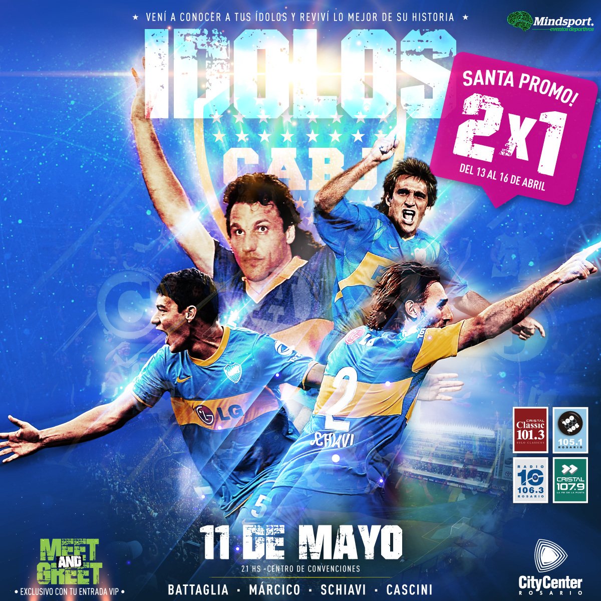 CityCenterRos's tweet photo. #SantaPromo! De jueves a domingo, aprovechá el 2x1 en entradas para #Ídolos https://t.co/jDP8koUokn