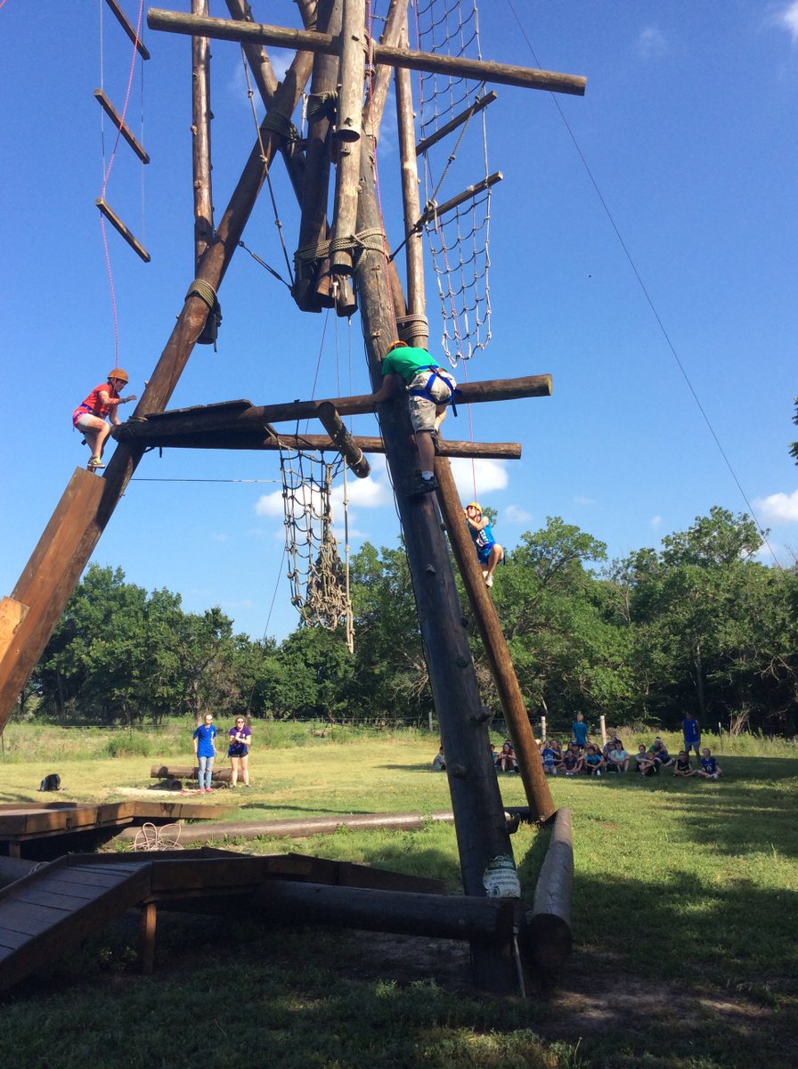 Safety is always #1.  Today our friend of #CWYMCA Steven does an annual structural safety check of the Alpine Tower
#climbing #summersafety