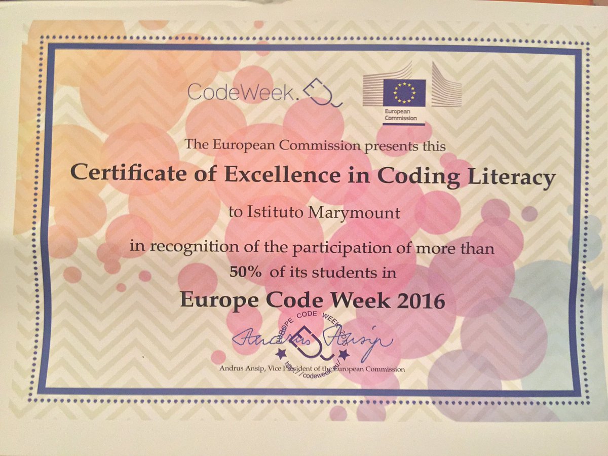 MarymountRoma's tweet photo. Arrivato oggi a scuola dalla Commissione Europea: una piacevole sorpresa pasquale! 
#EuropeanCodeWeek
#coding https://t.co/YKANwNiAQz