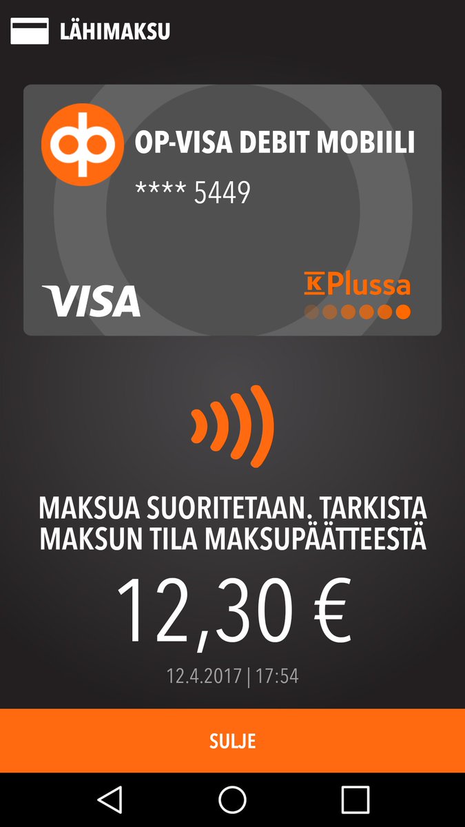 op visa debit